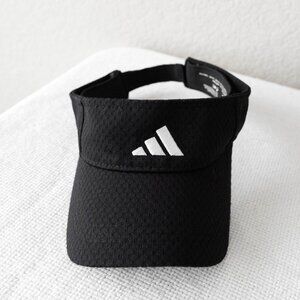 Adidas Black Visor Hat Climacool Adjustable Athletic Golf Tennis One Size